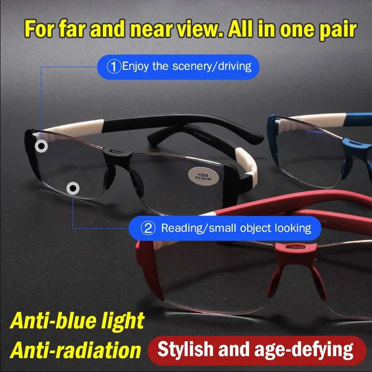 【🎌From Japan🎌】Presbyopic glasses for both near and far view🔥HOT SALE 48%🔥
