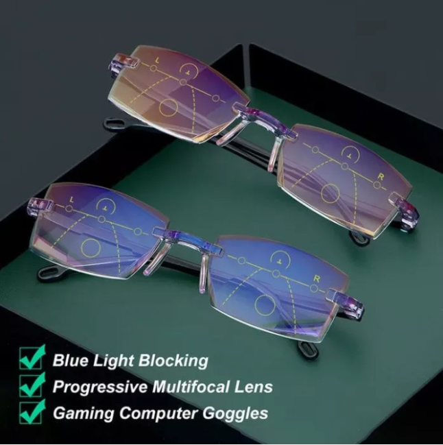 BIFOCAL PROGRESSIVE & ANTI-BLUE EYEWEAR ULTRALIGHT READING GLASSES【3 Day Delivery&Cash on delivery-HOT SALE-45%OFF🔥】