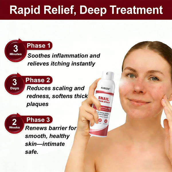 🔥KUBOZN® Snail Repair Spray for Itchy, Flaky Psoriasis Skin🛡️【Imported from the UK】