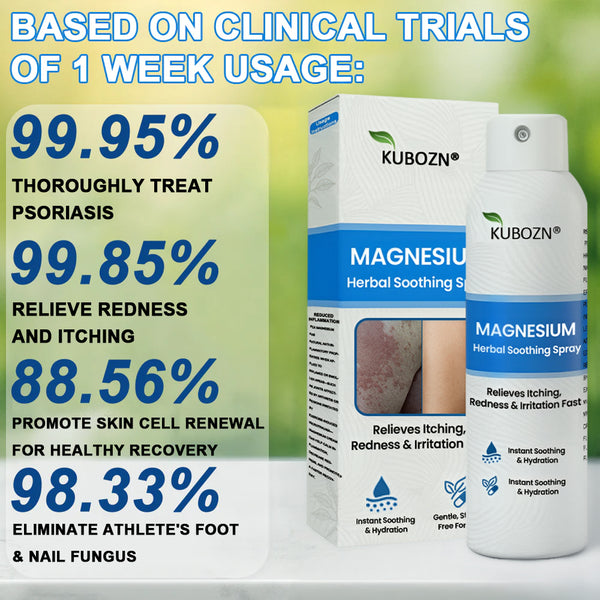 ✅ Official Store: KUBOZN® Magnesium Herbal Psoriasis Spray 👨‍⚕️ MHRA Approved (Relieves psoriasis and eczema, improves bacterial infections in the genital area, treats acne and warts)