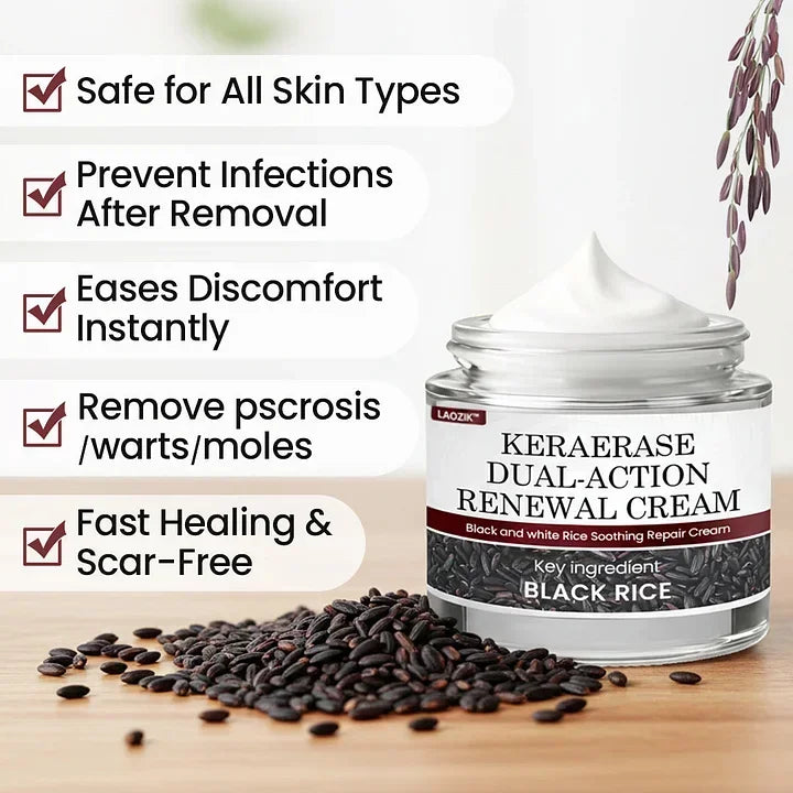 🔥Laozik®KeraErase Dual-Action Renewal Cream🔥The FDA-Approved Solution🌟 Official Store